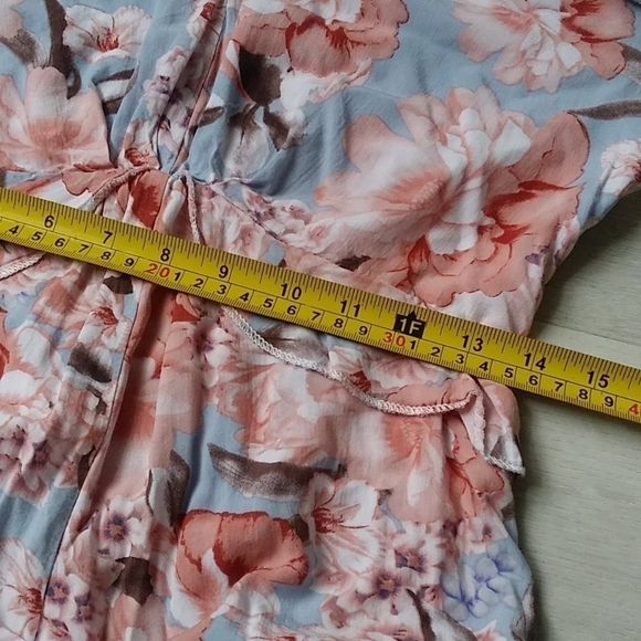 Jaase Aria Floral Ruffle‎ Romper shorts beach boho - Picture 8 of 9